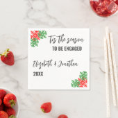 ティスザシーズンクリスマス婚約パーティ スタンダードカクテルナプキン (インサイチュ)
