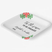 ティスザシーズンクリスマス婚約パーティ ペーパープレート (傾斜あり)