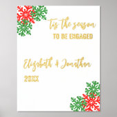 ティスザシーズンクリスマス婚約パーティ 箔ポスター (正面)