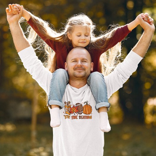 ティスザシーズンサッカーパンプキン秋 Tシャツ