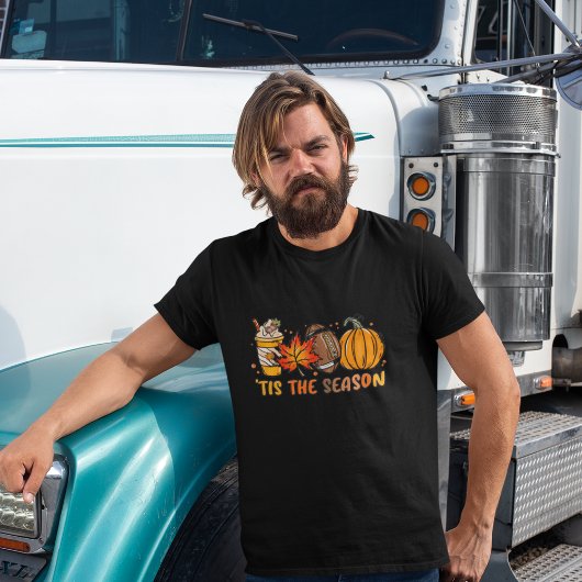 ティスザシーズンサッカーパンプキン秋 Tシャツ