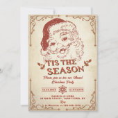 ティスザシーズンサンタレトロクリスマスパーティー 招待状 (正面)