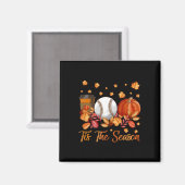 ティスザシーズンバイセルパンプキンオータム感謝してい秋 マグネット (正面/裏面)