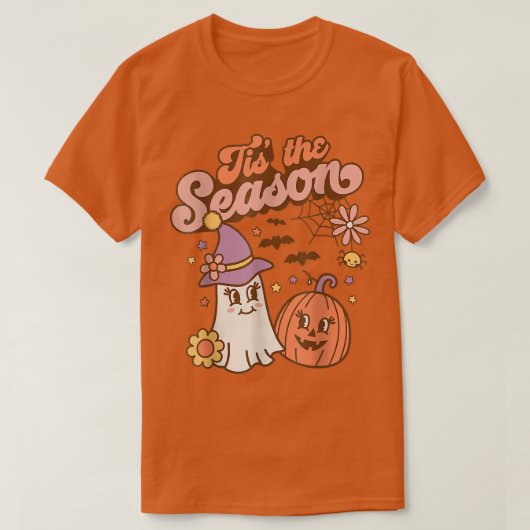 ティスザシーズンパンプキンスパイス秋秋ハロウィーン Tシャツ (デザイン正面)