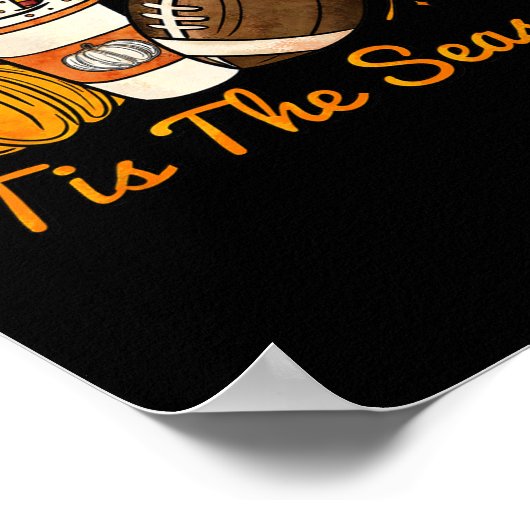 ティスザシーズンパンプキンリーフラテ秋サンクスギビン ポスター (角)