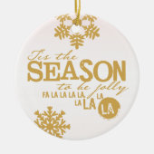 ティスザシーズンホリデイパーソナライズされたオーナメント セラミックオーナメント (正面)