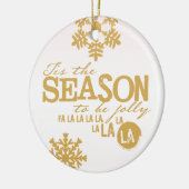 ティスザシーズンホリデイパーソナライズされたオーナメント セラミックオーナメント (左)