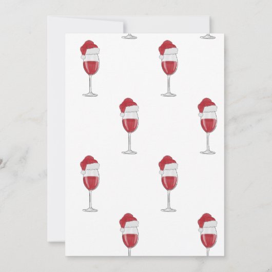 ティスザシーズンホリデーカクテルパーティーレッドワイン 招待状 (裏面)