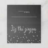 ティスザシーズンホリデーグラムシルバー紙吹雪エスコート プレイスカード (外部開封)