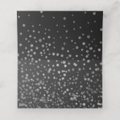 ティスザシーズンホリデーグラムシルバー紙吹雪エスコート プレイスカード (内部開封)