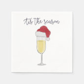 ティスザシーズンホリデーシャンパンプロセッコパーティー スタンダードカクテルナプキン (正面)
