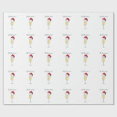 ティスザシーズンホリデーシャンパンプロセッコパーティー ラッピングペーパー (フラット)