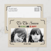 ティスザシーズンホリデーフォトカードはがき シーズンポストカード (正面/裏面)
