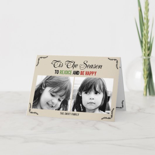 ティスザシーズンホリデーフォトカード シーズンカード (正面)