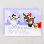 ティスザシーズンホリデー招待状-パーティーおもしろい 招待状 (正面/裏面)