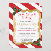 ティスザシーズンホリークリスマスパーティの招待状 招待状 (正面/裏面)