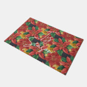 ティスザシーズンポインセチアのクリスマスホリデー ドアマット (アングル)