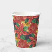 ティスザシーズンポインセチアのクリスマスホリデー 紙コップ (裏面)