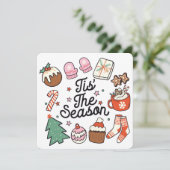 ティスザシーズンレトロクリスマスホリデーカード シーズンカード (スタンド正面)