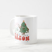 ティスザシーズンレトロクリスマス コーヒーマグカップ (正面左)