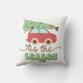 ティスザシーズンレトログルービークリスマスホリデー クッション (裏面)