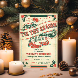 ティスザシーズンレトロヴィンテージ素朴招待状 招待状