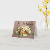 ティスザシーズン出生ホリデーハーフフォールドカード カード (黄色い花)