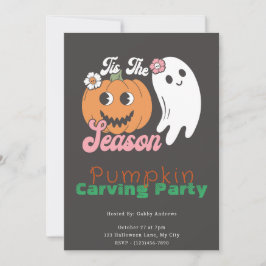 ティスザシーズン幽霊パンプキンカービングパーティー 招待状
