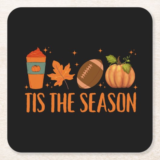 ティスザシーズン秋秋ハロウィーン スクエアペーパーコースター (正面)