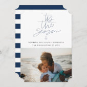 ティスザシーズン航海のテーマホリデーフォト シーズンカード (正面/裏面)