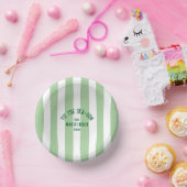 ティスザシーソンカスタムビーチクリスマスグリーンストライプ ペーパーボウル (パーティー)