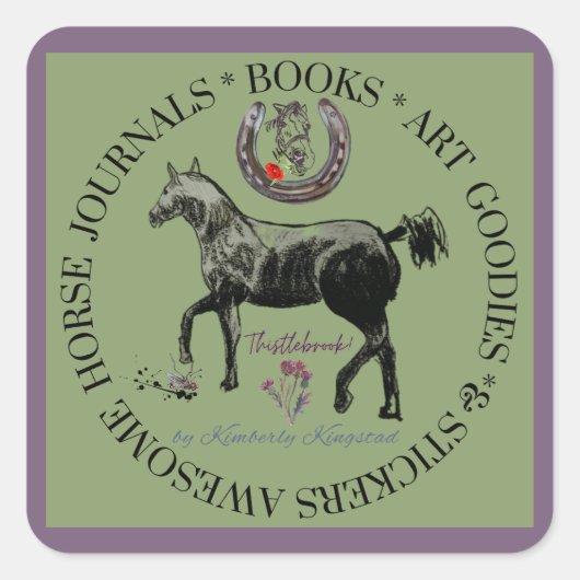 ティステーブルックブランドの封筒シール スクエアシール (正面)