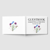 ティスルスコティッシュウォーター結婚カラーフローラ ゲストブック (全面)