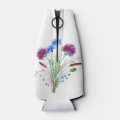 ティスルパープルフローラスコットランドウォーターカラーウェディング ボトルクーラー (裏面)