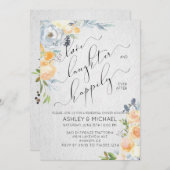 ティスル&バラ | リハーサルの後ずっと幸せに 招待状 (正面/裏面)