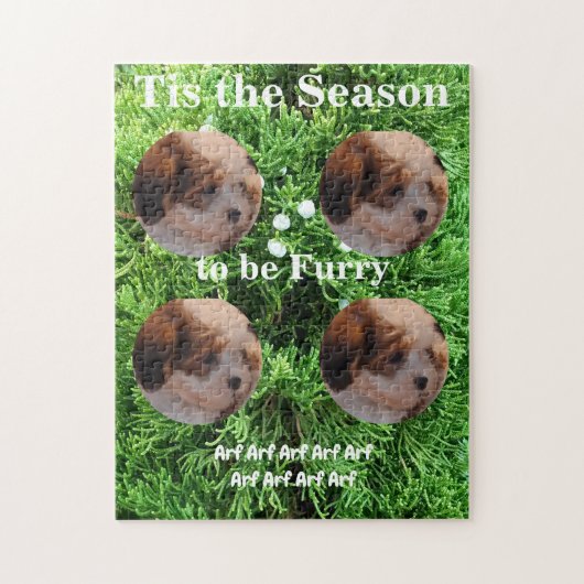 ティス·ザ·シーズン·クリスマスズワンピー·フォト·パターン常緑樹 ジグソーパズル (縦)