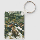 『ティソットの芸術家の女性たち』、ジェームズ・ティソット、ヴィンテージ・アート キーホルダー (裏面)