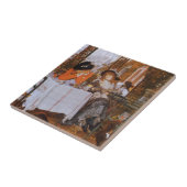 ティソットの「昼食」 タイル (側面)