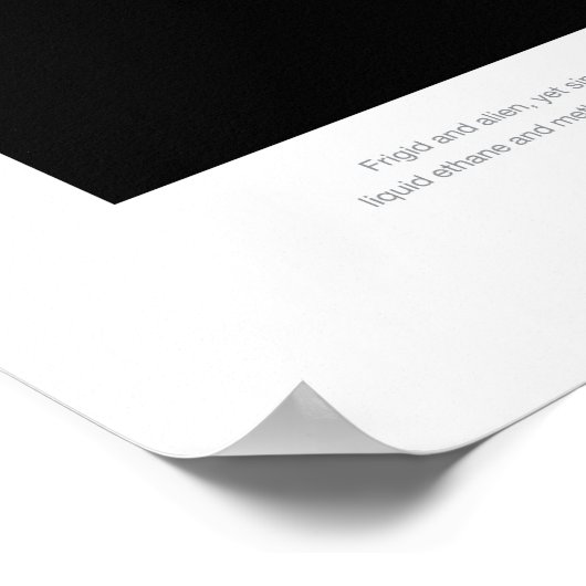 ティタンムーンオブサターン休暇の広告宇宙観光 ポスター (角)