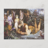 ティターニアと底、真夏の夜の夢 ポストカード (正面)