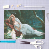 ティターニアは月明かりの妖精の芸術の中で眠っている 薄葉紙 (クラフト)