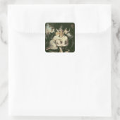 ティターニア目覚め,付き添い人に囲まれ スクエアシール (バッグ)