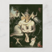 ティターニア目覚め，付き添い人に囲まれ ポストカード (正面)