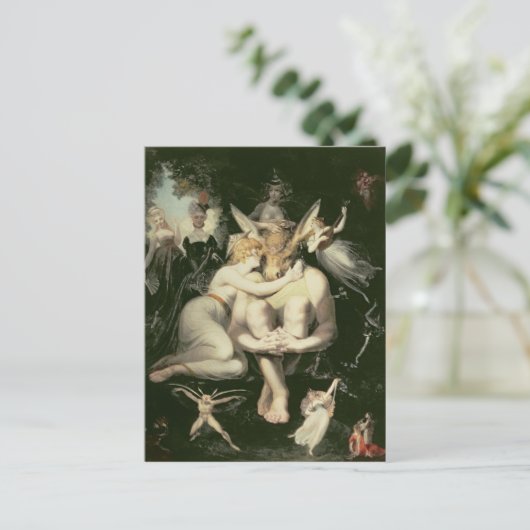 ティターニア目覚め，付き添い人に囲まれ ポストカード (スタンド正面)