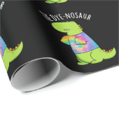 ティダイ – ノサウルドおもしろいランプンダークBG ラッピングペーパー (ロールコーナー)