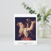 ティチアンのバプテストのジョンの頭を持つサロメ ポストカード (スタンド正面)