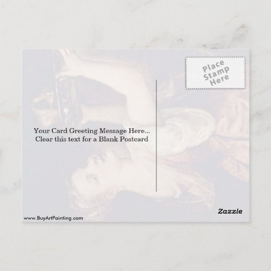 ティチアンのバプテストのジョンの頭を持つサロメ ポストカード (裏面)