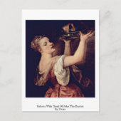 ティチアンのバプテストのジョンの頭を持つサロメ ポストカード (正面)