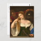 ティチアン – 女性と鏡 ポストカード (正面/裏面)
