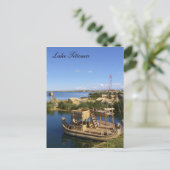 ティチカカ湖ボート ポストカード (スタンド正面)